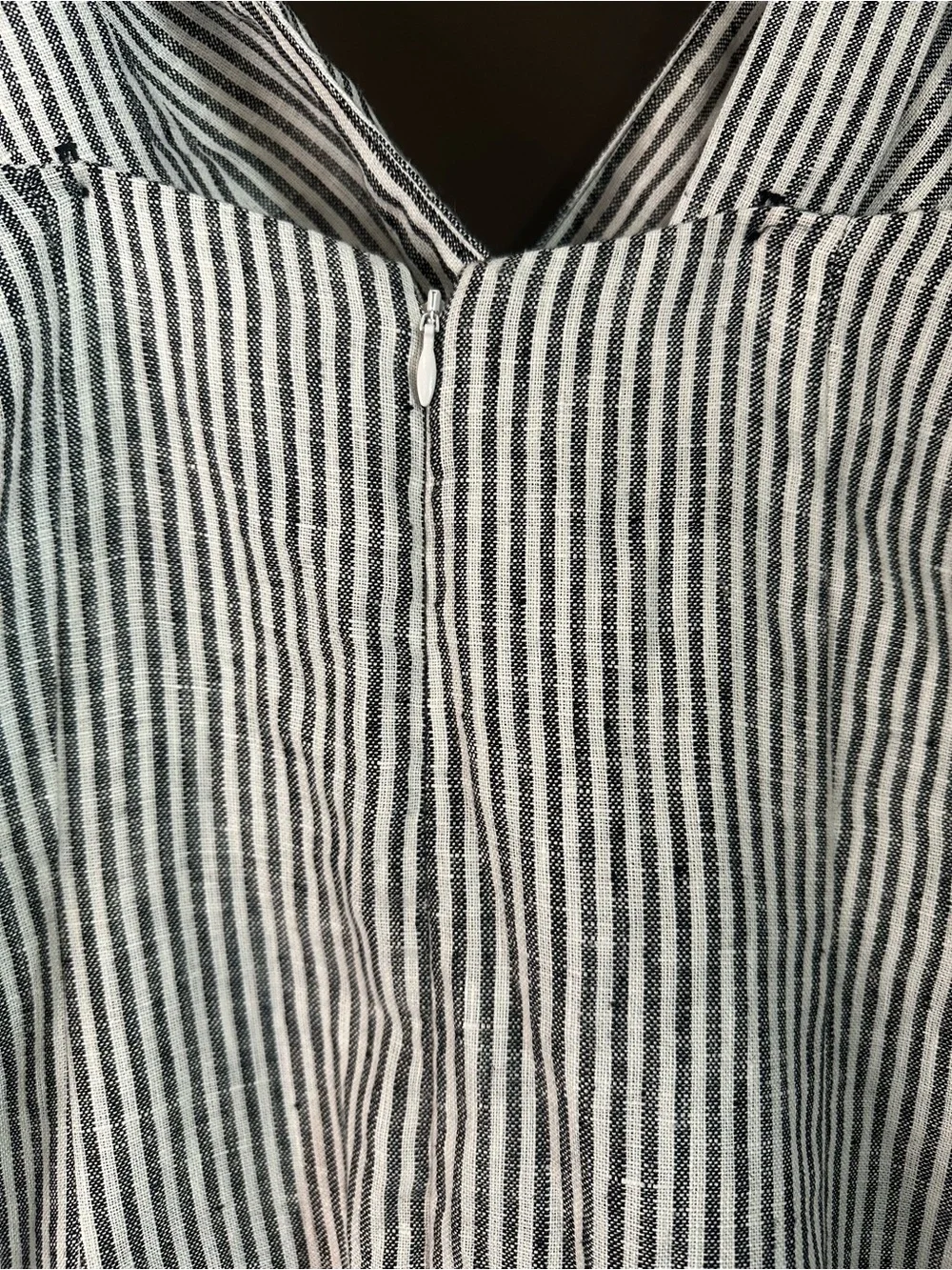 REFORMATION Allira 100% Linen Slim Fit Dress Vineyard Stripe Size 4